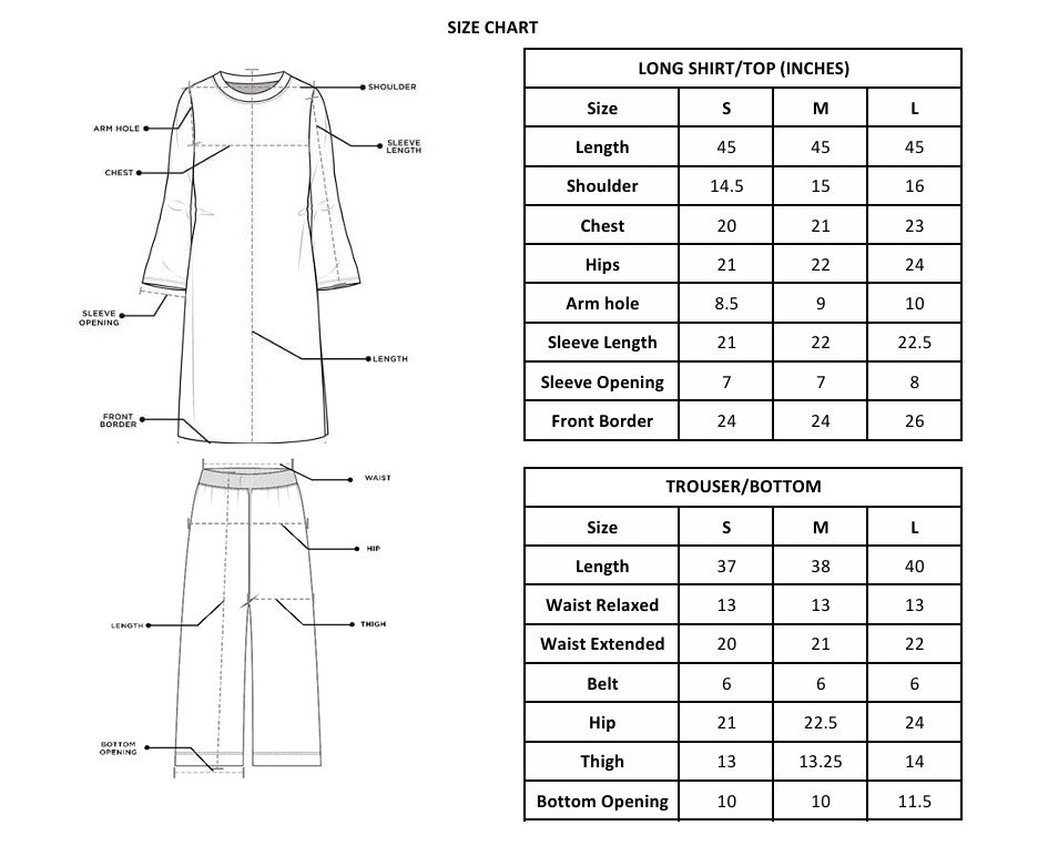 2 PIECE - EMBROIDERED LAWN LONG SHIRT WITH BOX TROUSERS - MINT GREEN